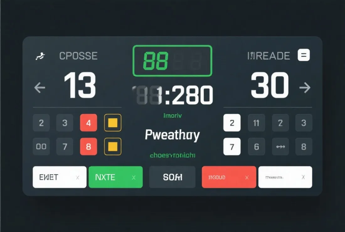 Sports Live Scoreboard Illustration